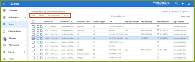 3_WorkDocs_Missing Document_SearchResultsSelected