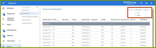 05_Screenshot_Report_DocActRepListOptions